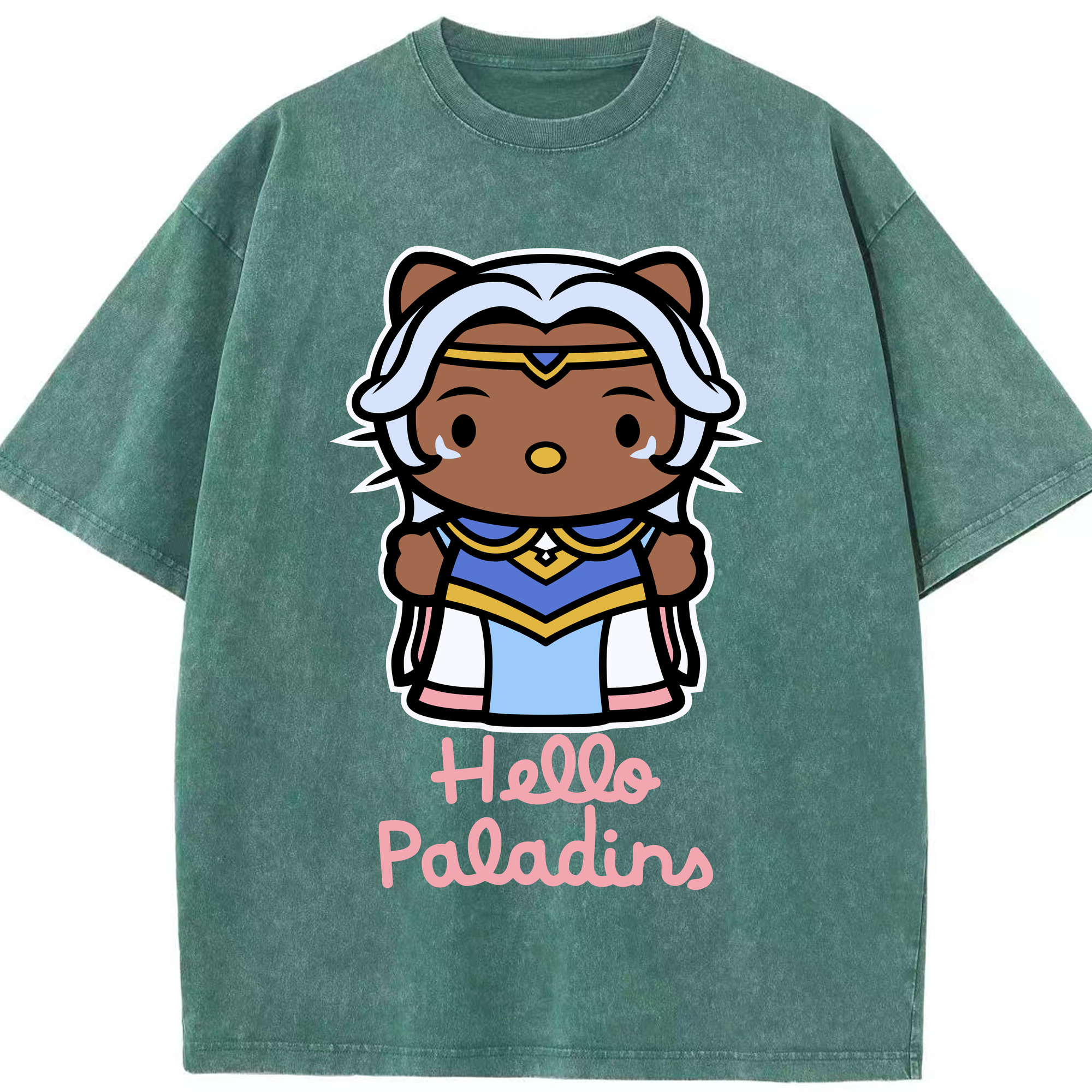 （画像用） Hello Kitty ハローキティ 綿100% ヴィンテージ風 半袖Tシャツ（フロントプリント）